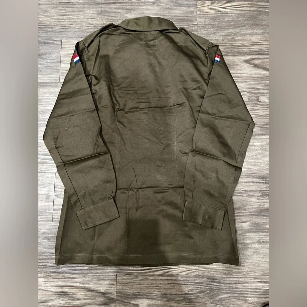 80's Kl Netherlands Army Field Pocket Jacket Green
